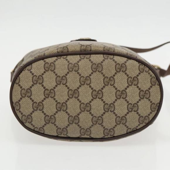 GUCCI GG Supreme Web Sherry Line Shoulder Bag PVC Beige 904 02 081 Auth 96199 - Picture 5 of 16